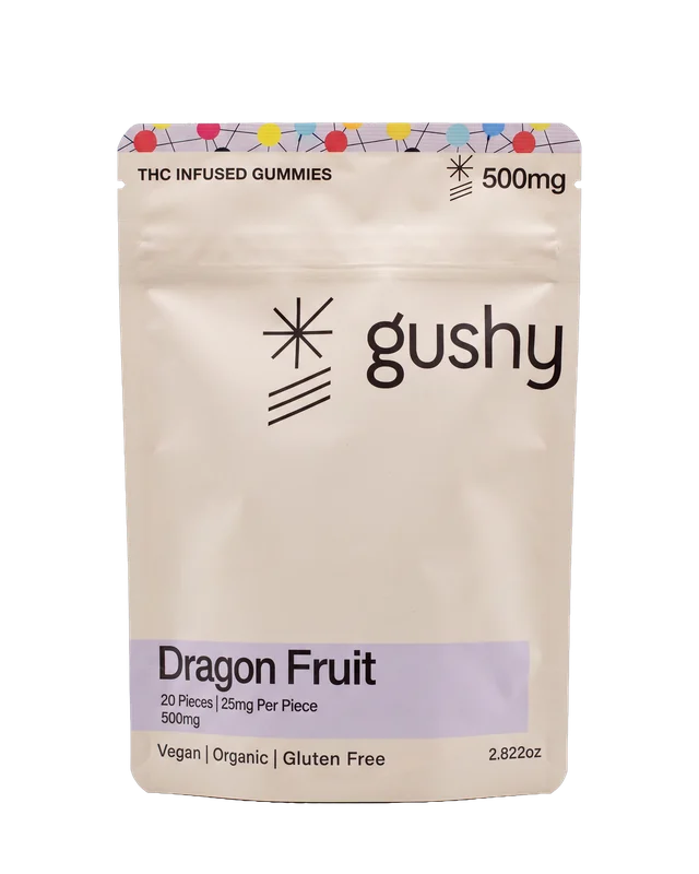 Gushy Dragon Fruit, 20 pieces · 25mg each · 500mg per bag