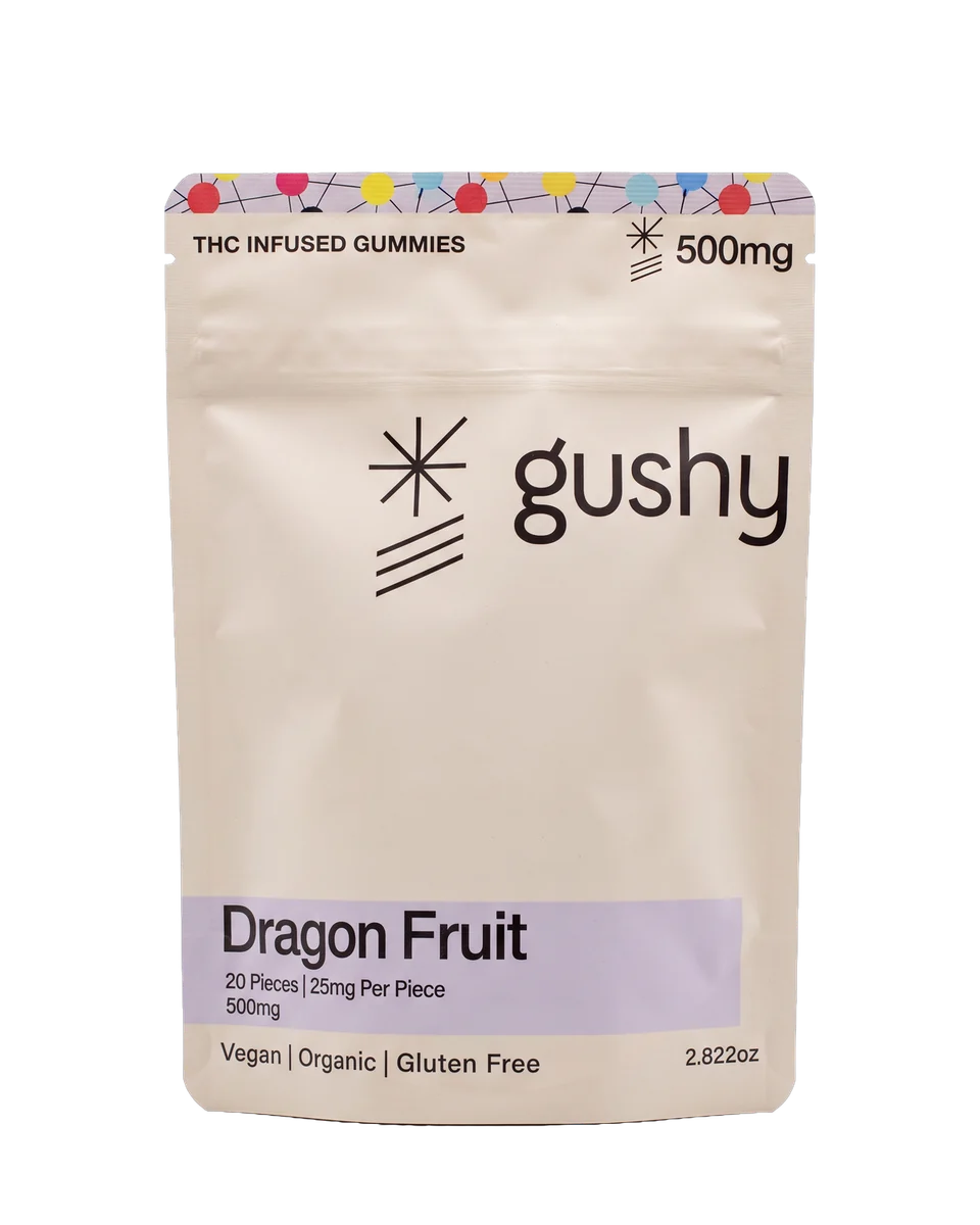 Gushy Dragon Fruit, 20 pieces · 25mg each · 500mg per bag