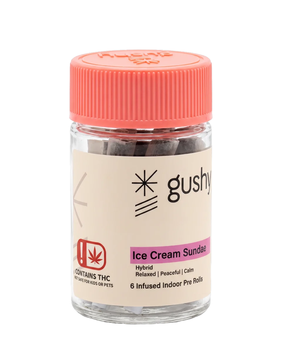 Gushy Ice Cream Sundae, 6 infused indoor pre-rolls · 4.5g
