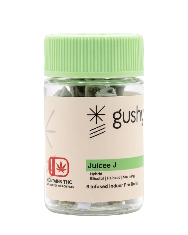 Gushy Juicee J, 6 infused indoor pre-rolls · 4.5g
