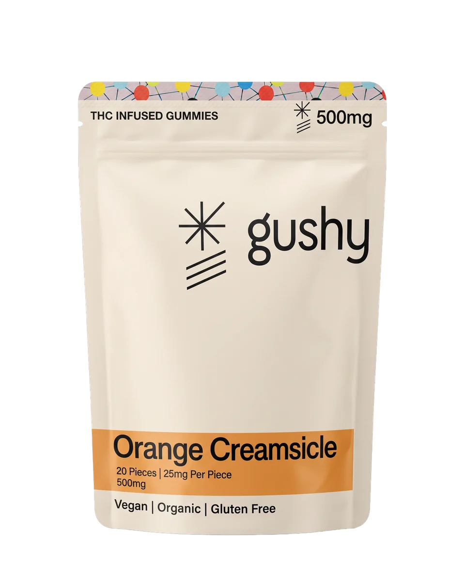 Gushy Orange Creamsicle, 20 pieces · 25mg each · 500mg per bag