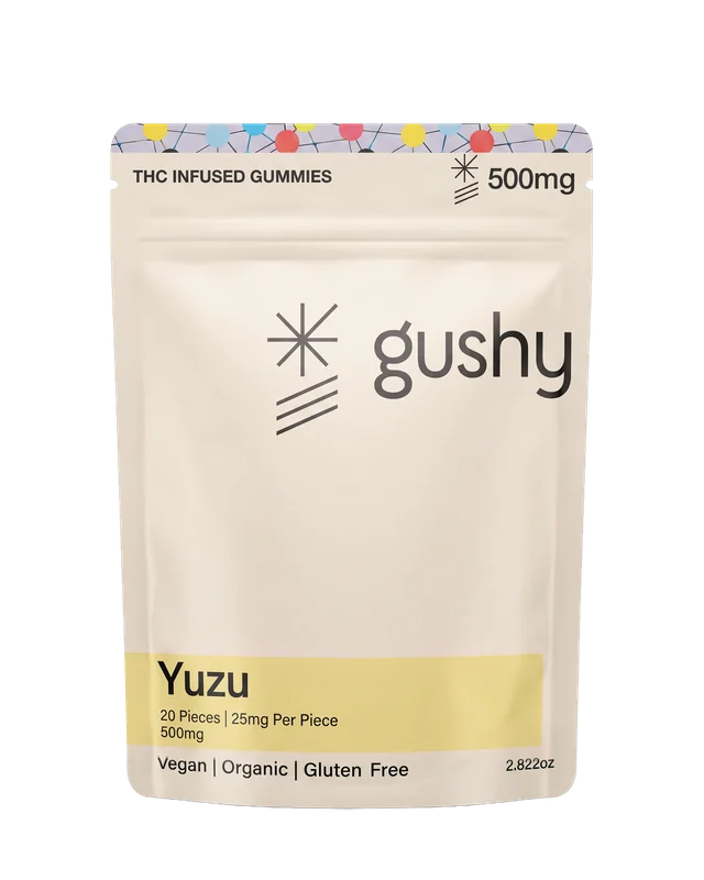 Gushy Yuzu, 20 pieces · 25mg each · 500mg per bag